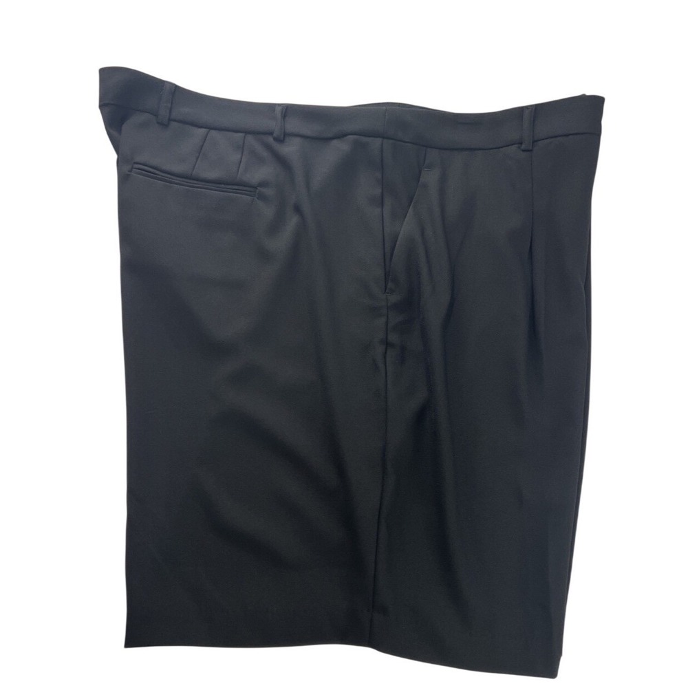 Cece Women's Shorts Plus Size 24W Pleated Front Culotte Bermuda Crepe Black A69